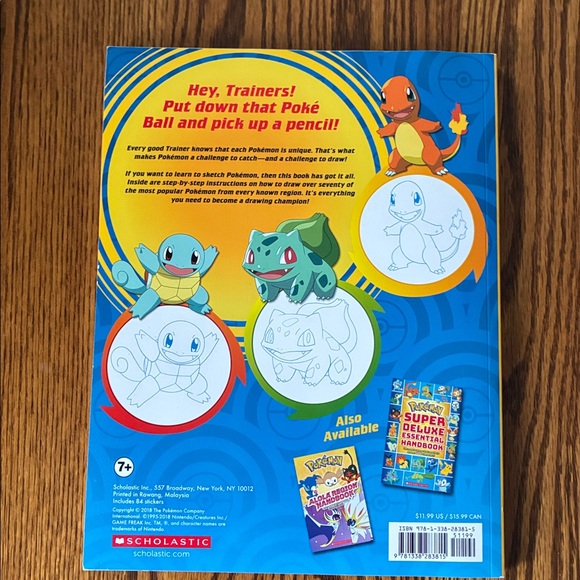 Scholastic Pokemon How to Draw Deluxe Edition - Yellow and Blue - Picture 2 of 5